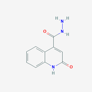 molecular formula C10H9N3O2 B2716797 2-羟基喹啉-4-甲酰肼 CAS No. 41874-24-2