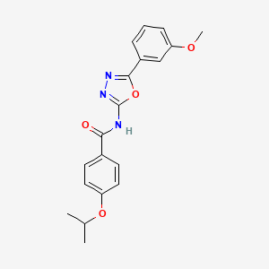 4-isopropoxy-N-(5-(3-methoxyphenyl)-1,3,4-oxadiazol-2-yl)benzamide