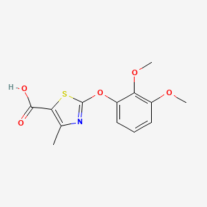 2-(2,3-Dimethoxyphenoxy)-4-methyl-1,3-thiazole-5-carboxylic acid