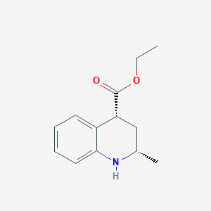 molecular formula C13H17NO2 B2716840 Ethyl (2S,4R)-2-methyl-1,2,3,4-tetrahydroquinoline-4-carboxylate CAS No. 10440-34-3