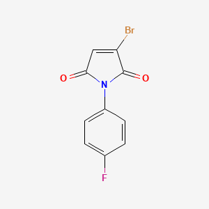 molecular formula C10H5BrFNO2 B2716848 3-bromo-1-(4-fluorophenyl)-1H-pyrrole-2,5-dione CAS No. 279686-72-5