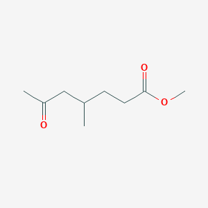 molecular formula C9H16O3 B2716857 Methyl 4-methyl-6-oxoheptanoate CAS No. 41841-53-6