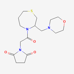 1-(2-(3-(Morpholinomethyl)-1,4-thiazepan-4-yl)-2-oxoethyl)pyrrolidine-2,5-dione