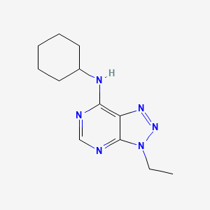 N-cyclohexyl-3-ethyltriazolo[4,5-d]pyrimidin-7-amine