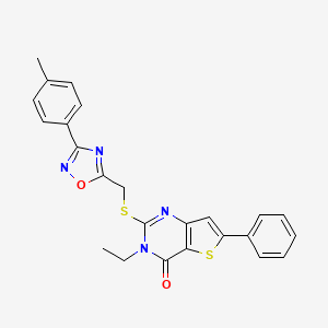 1-(4-methoxybenzyl)-4-{[2-oxo-2-(4-phenylpiperazin-1-yl)ethyl]thio}-1H-pyrrolo[3,2-c]pyridine