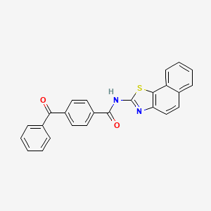 molecular formula C25H16N2O2S B2716887 (Z)-4-苯甲酰-N-(萘并[2,1-d]噻唑-2(3H)-基亚甲基)苯田酰胺 CAS No. 312603-91-1
