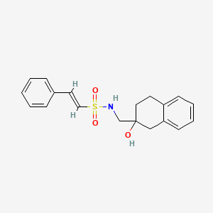 (E)-N-((2-hydroxy-1,2,3,4-tetrahydronaphthalen-2-yl)methyl)-2-phenylethenesulfonamide