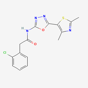 2-(2-chlorophenyl)-N-(5-(2,4-dimethylthiazol-5-yl)-1,3,4-oxadiazol-2-yl)acetamide