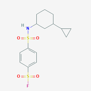 molecular formula C15H20FNO4S2 B2716920 4-[(3-Cyclopropylcyclohexyl)sulfamoyl]benzenesulfonyl fluoride CAS No. 2305423-02-1