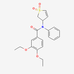 N-(1,1-dioxido-2,3-dihydrothiophen-3-yl)-3,4-diethoxy-N-phenylbenzamide