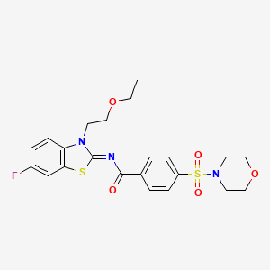 (Z)-N-(3-(2-ethoxyethyl)-6-fluorobenzo[d]thiazol-2(3H)-ylidene)-4-(morpholinosulfonyl)benzamide
