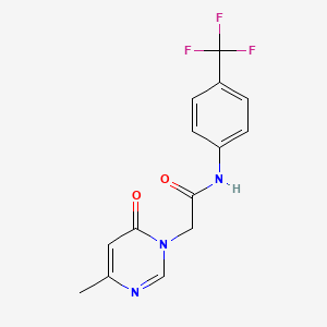 2-(4-methyl-6-oxopyrimidin-1(6H)-yl)-N-(4-(trifluoromethyl)phenyl)acetamide