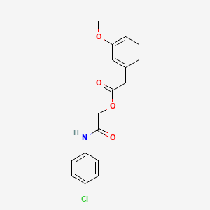 molecular formula C17H16ClNO4 B2716950 2-[(4-氯苯基)氨基]-2-氧代乙基(3-甲氧基苯基)乙酸酯 CAS No. 1004127-04-1