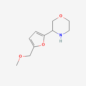 molecular formula C10H15NO3 B2716952 3-[5-(Methoxymethyl)furan-2-yl]morpholine CAS No. 1596611-73-2