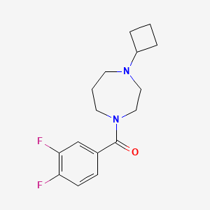 (4-Cyclobutyl-1,4-diazepan-1-yl)(3,4-difluorophenyl)methanone