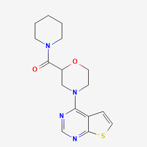 Piperidin-1-yl-(4-thieno[2,3-d]pyrimidin-4-ylmorpholin-2-yl)methanone