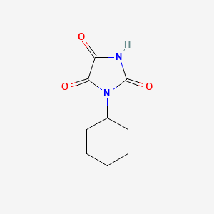 molecular formula C9H12N2O3 B2716961 1-Cyclohexylimidazolidine-2,4,5-trione CAS No. 4796-22-9
