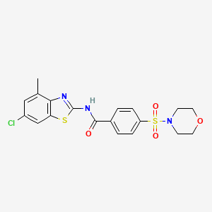 N-(6-chloro-4-methylbenzo[d]thiazol-2-yl)-4-(morpholinosulfonyl)benzamide