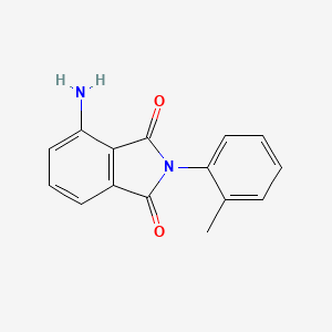 molecular formula C15H12N2O2 B2716966 4-Amino-2-o-tolylisoindole-1,3-dione CAS No. 108620-87-7