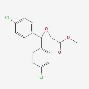 molecular formula C16H12Cl2O3 B2716975 甲基-3,3-二(4-氯苯基)环氧丙烷-2-羧酸酯 CAS No. 243118-85-6