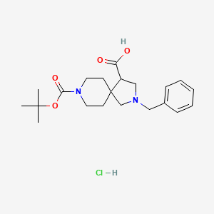 2-Benzyl-8-(tert-butoxycarbonyl)-2,8-diazaspiro[4.5]decane-4-carboxylic acid hydrochloride