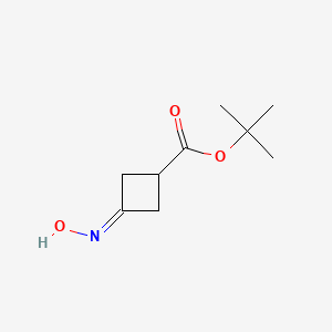molecular formula C9H15NO3 B2717006 ON=C1CC(C1)C(=O)OC(C)(C)C CAS No. 2135785-57-6