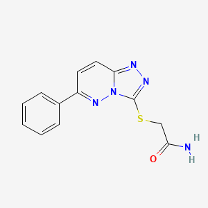 molecular formula C13H11N5OS B2717016 2-((6-苯基-[1,2,4]三唑并[4,3-b]吡啶-3-基)硫)乙酰胺 CAS No. 894061-98-4