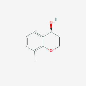 molecular formula C10H12O2 B2717037 (4S)-8-methyl-3,4-dihydro-2H-1-benzopyran-4-ol CAS No. 197908-44-4