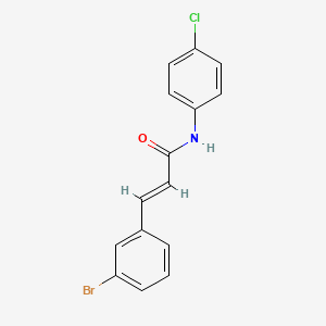 molecular formula C15H11BrClNO B2717052 (E)-3-(3-bromophenyl)-N-(4-chlorophenyl)-2-propenamide CAS No. 331462-19-2