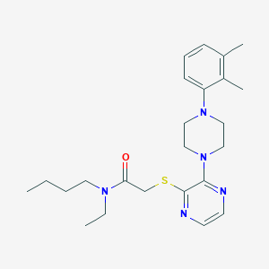 molecular formula C24H35N5OS B2717059 N-butyl-2-({3-[4-(2,3-dimethylphenyl)piperazin-1-yl]pyrazin-2-yl}sulfanyl)-N-ethylacetamide CAS No. 1030087-48-9