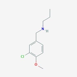 molecular formula C11H16ClNO B271706 N-(3-chloro-4-methoxybenzyl)-N-propylamine 