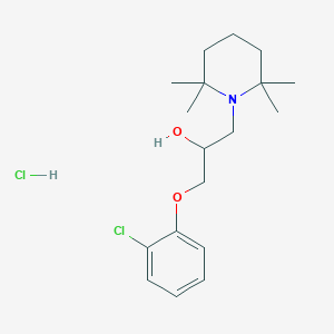 1-(2-Chlorophenoxy)-3-(2,2,6,6-tetramethylpiperidin-1-yl)propan-2-ol hydrochloride