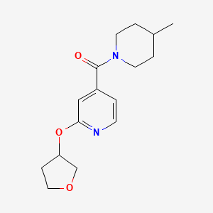 (4-Methylpiperidin-1-yl)(2-((tetrahydrofuran-3-yl)oxy)pyridin-4-yl)methanone
