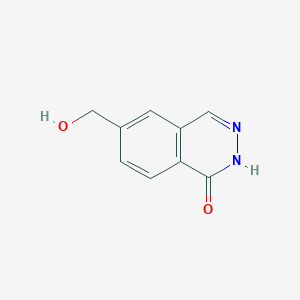 molecular formula C9H8N2O2 B2717083 1(2H)-Phthalazinone, 6-(hydroxymethyl)- CAS No. 102126-67-0