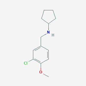 molecular formula C13H18ClNO B271710 N-(3-chloro-4-methoxybenzyl)cyclopentanamine 