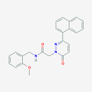 molecular formula C24H21N3O3 B2717108 N-[(2-methoxyphenyl)methyl]-2-(3-naphthalen-1-yl-6-oxopyridazin-1-yl)acetamide CAS No. 899753-25-4