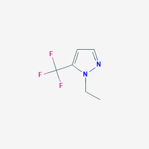 molecular formula C6H7F3N2 B2717128 1-ethyl-5-(trifluoromethyl)-1H-pyrazole CAS No. 1392274-30-4