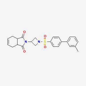 2-(1-((3'-methyl-[1,1'-biphenyl]-4-yl)sulfonyl)azetidin-3-yl)-3a,4,7,7a-tetrahydro-1H-isoindole-1,3(2H)-dione