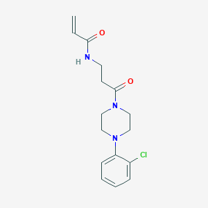 N-[3-[4-(2-Chlorophenyl)piperazin-1-yl]-3-oxopropyl]prop-2-enamide