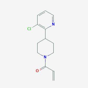 molecular formula C13H15ClN2O B2717143 1-[4-(3-Chloropyridin-2-yl)piperidin-1-yl]prop-2-en-1-one CAS No. 2195973-96-5