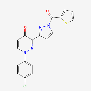 1-(4-chlorophenyl)-3-[1-(2-thienylcarbonyl)-1H-pyrazol-3-yl]-4(1H)-pyridazinone