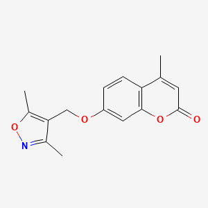 7-((3,5-dimethylisoxazol-4-yl)methoxy)-4-methyl-2H-chromen-2-one