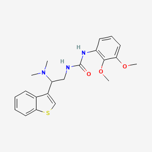 B2717178 1-(2-(Benzo[b]thiophen-3-yl)-2-(dimethylamino)ethyl)-3-(2,3-dimethoxyphenyl)urea CAS No. 2034391-86-9