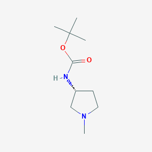molecular formula C10H20N2O2 B2717189 (R)-tert-Butyl 1-methylpyrrolidin-3-ylcarbamate CAS No. 346691-01-8