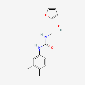 molecular formula C16H20N2O3 B2717190 1-(3,4-Dimethylphenyl)-3-(2-(furan-2-yl)-2-hydroxypropyl)urea CAS No. 1421532-41-3