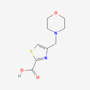 molecular formula C9H12N2O3S B2717191 4-(Morpholin-4-ylmethyl)-1,3-thiazole-2-carboxylic acid CAS No. 788148-86-7