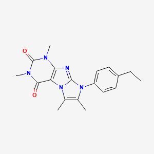 8-(4-ethylphenyl)-1,3,6,7-tetramethyl-1H-imidazo[2,1-f]purine-2,4(3H,8H)-dione