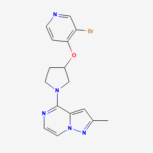 4-[3-(3-Bromopyridin-4-yl)oxypyrrolidin-1-yl]-2-methylpyrazolo[1,5-a]pyrazine