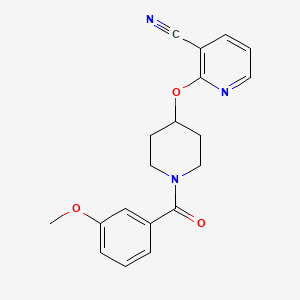2-((1-(3-Methoxybenzoyl)piperidin-4-yl)oxy)nicotinonitrile