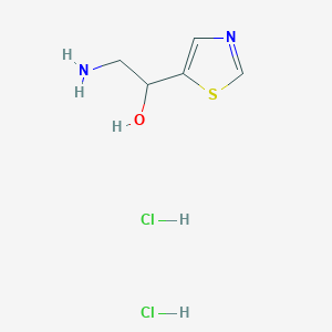 molecular formula C5H10Cl2N2OS B2717224 2-Amino-1-(1,3-thiazol-5-yl)ethan-1-ol dihydrochloride CAS No. 2094879-12-4